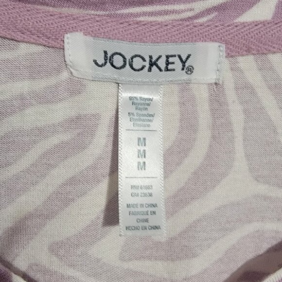 Jockey Cooling Comfort Short Sleeve Sleepshirt, Medium, Lilac Striations - Picture 4 of 11